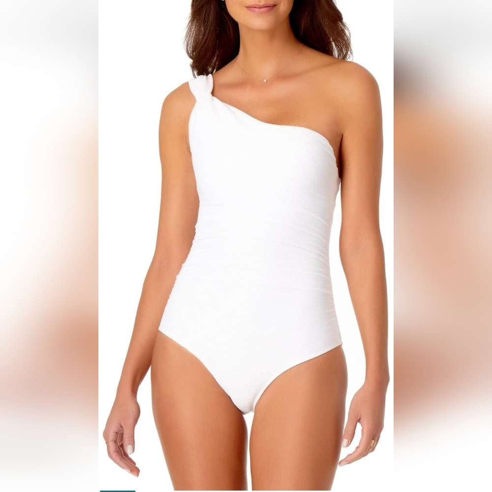 ANNE COLE One-Shoulder Swimsuit
